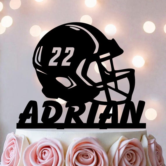 fondant football helmet topper Silicone Mold, Sports fondant, soap cupcake Cake (Measurements Second Picture/No Returns) Silicone Mold By Oh! Sweet Art : Home & Kitchen Printed on high quality edible icing paper (not wafer or rice paper) using high quality edible ink Football cake with a fondant
