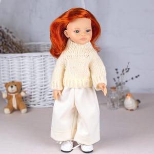Paola Reina doll clothes. Sweater and pants for 32 cm Paola Reina Las Amigas doll. Paola Reina doll clothing. 12 inch doll clothes