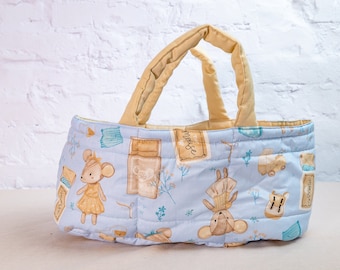 Doll carry cot for 13-15 inches Minikane Doll, Doll carry basket, Doll cot,  Cotton doll basket, Doll Carrier
