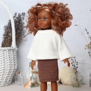 Paola Reina doll clothes. Dress, sweatshirt for 32 cm Paola Reina Las Amigas doll. Paola Reina doll clothing. 12 inch doll clothes