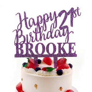 Birthday Cake Topper, Happy Birthday Wishes Cake Topper