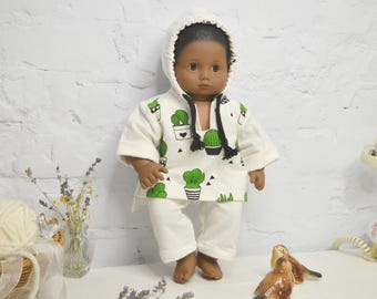 Doll Winter Outfit: Cactus Hoodie & Pants - Fits 15-18 Inch Dolls