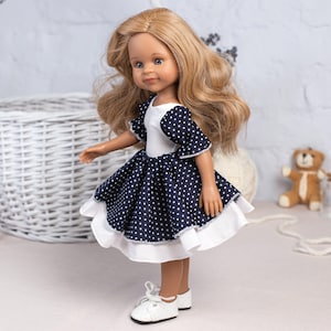 Paola Reina doll clothes. Bodysuit and skirt for 32 cm Paola Reina Las Amigas doll. Paola Reina doll clothing. 12 inch doll clothes