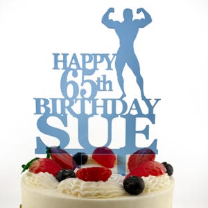 Gym Birthday Cake Topper, Fitness Cake Topper, Bodybuilding Cake Topper, Bodybuilders Birthday, Weight Lifter Cake Cake Decoration for Him