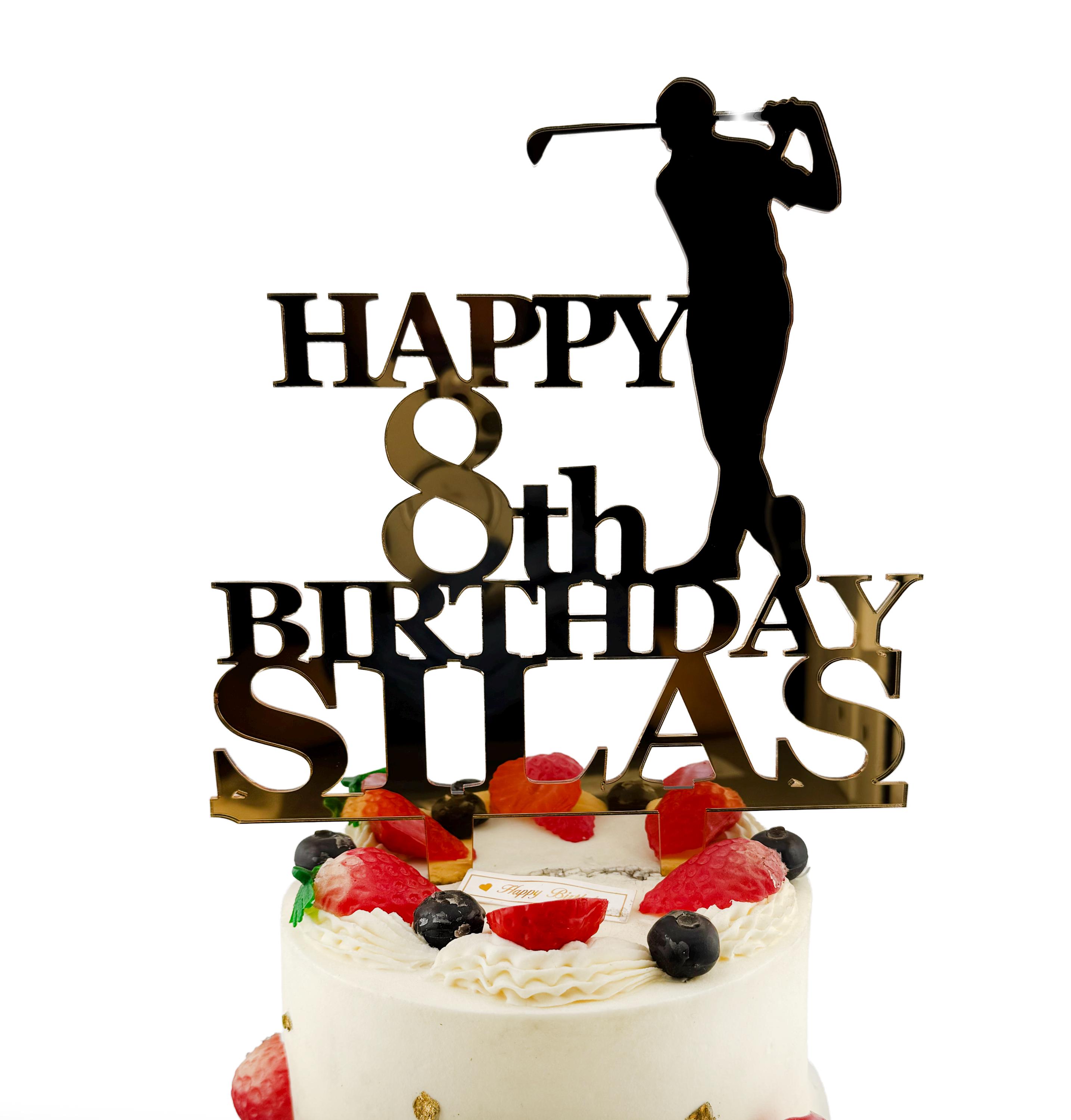 Decorazione per cupcake a tema golf, decorazione per feste di