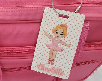 Custom Dance Bag Tag - Personalized Ballet Gift for Dancers, a unique gift for your special ballerina or anyone who loves ballet