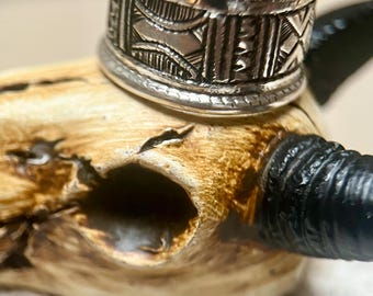 Solid Silver Ring Tuareg Craftsmanship Rounded Boho Ethnic Rock Style Traditional Amazigh Patterns Original Model Sizes 56 Tuareg