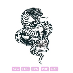 頭蓋骨 蛇 SVG、蛇の頭蓋骨 SVG、頭蓋骨 SVG、蛇 SVG、頭蓋骨 クリップアート、スケルトン SVG、頭蓋骨 カットファイル、頭蓋骨 Cricut PNG、蛇 クリップアート svg。