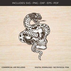Dödskalle orm svg, orm skalle svg, skalle svg, orm svg, skalle clipart, skelett svg, skalle klippfil, skalle Cricut png, orm clipart svg.