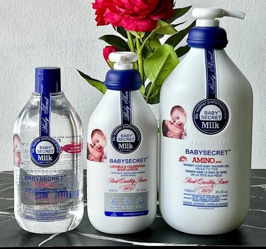 Baby Secret Milk - Baby Shower Gel + Baby Body Lotion + Baby