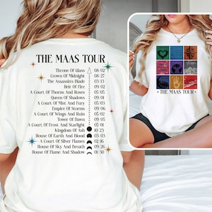 The Maas Tour Shirt, Sarah J. Maas Shirts, ACOTAR T-Shirs, Crescent City T-Shirt, Throne of Glass Merch Shirt, SJM Fan Tee, Night Court Tees