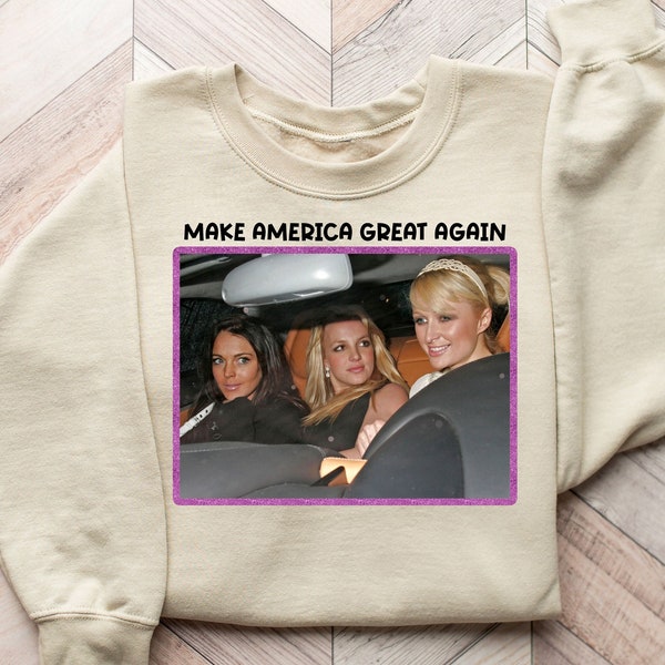 Make America Great Again Baby Sweatshirt, Funny Trump Shirt, Y2K T-Shirt,Republican Angel Baby Sweater,Girls Make America Great Again Shirt