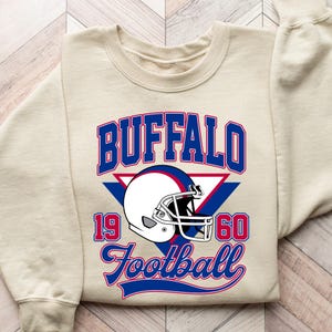 Sweat-shirt de football Buffalo, Sweat-shirt jersey de football Buffalo, Maillot de football américain pour le jour du match, Pull rétro Allen pour fan de sport, T-shirt Bills de Buffalo