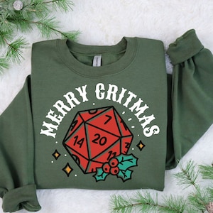 Dungeons and Dragons Christmas Sweatshirt,Dnd Gift For Christmas,Dungeon Master New Year Shirts,Merry Christmas Tees,DnD and Pathfinder Gift