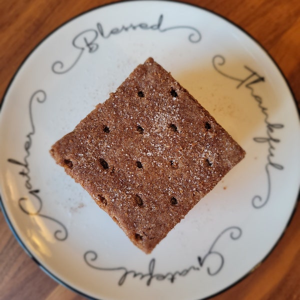 8 ounces of small-batch homemade wholesome graham crackers