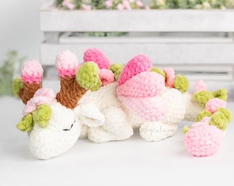 Spring Dragon in a Box Amigurumi Crochet Pattern US Terms PDF