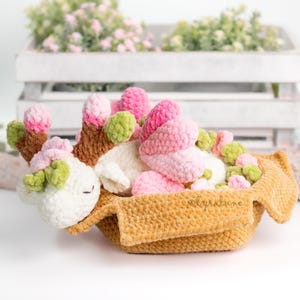 Spring Dragon in a Box Amigurumi Crochet Pattern • US terms PDF