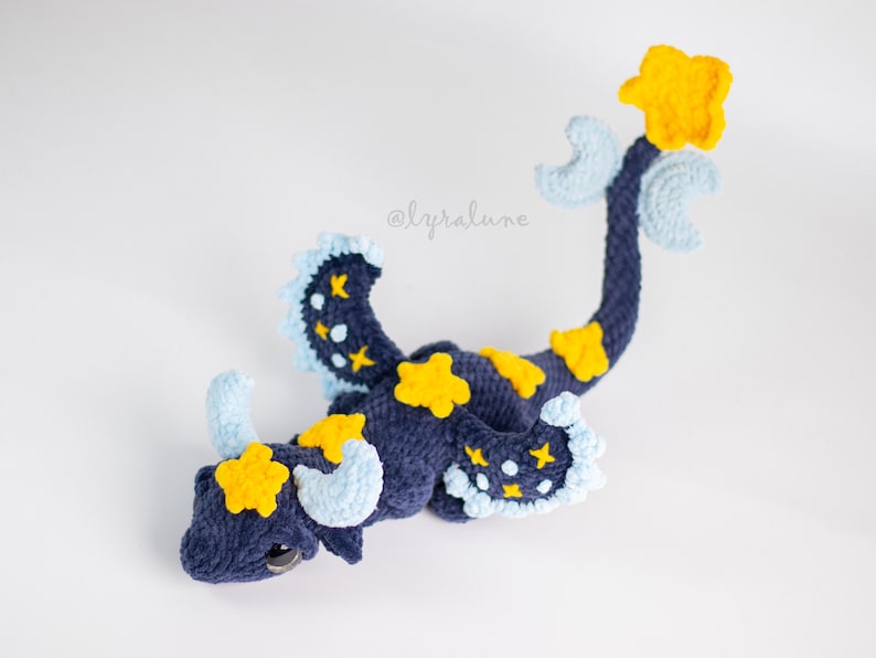 Noctis the Celestial Dragon Amigurumi Crochet Pattern US Terms PDF image 8
