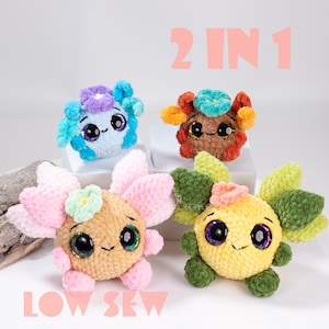 Forest Spirit Low Sew Amigurumi Crochet Pattern • US terms PDF