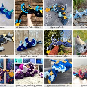 Noctis the Celestial Dragon Amigurumi Crochet Pattern US Terms PDF image 10