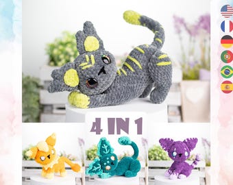 Magicats Bundle Amigurumi Crochet Cat Patterns • US terms PDF
