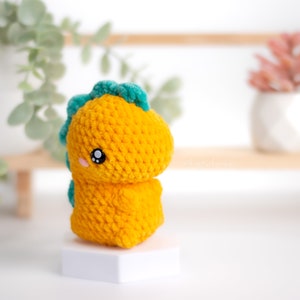 Dino Friends-bundel Amigurumi-haakpatronen zonder naaiwerk Amerikaanse voorwaarden PDF afbeelding 6