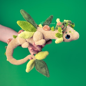 Forest Dragon Amigurumi Crochet Pattern • US terms PDF