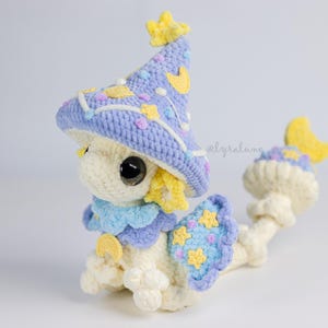 Lumee the Celestial Mushroom Dragon Amigurumi Crochet Pattern US Villkor PDF