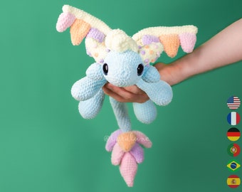Air Dragon Amigurumi Crochet Pattern • US terms PDF