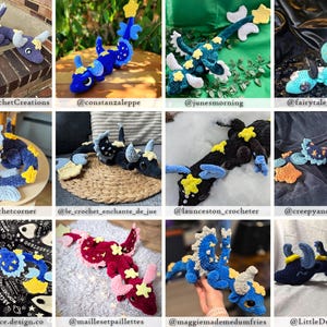 Noctis the Celestial Dragon Amigurumi Crochet Pattern US Terms PDF image 9