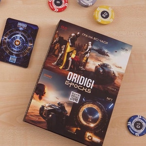 Cartes à jouer personnalisées ÉPOQUES ORIDIGI. 4 jeux de cartes combinés dans une boîte cadeau magnétique
