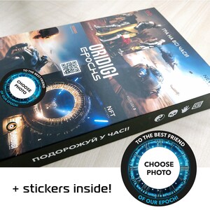 Geschenk für FREUND mit Foto! ORIDIGI EPOCHS Neo-Karten. 4 Decks in einer magnetischen Geschenkbox