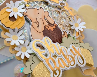 Winnie the Pooh Cake Topper: Handcrafted Baby Shower Decoration