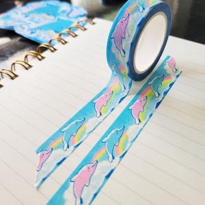 Sommer Delfine | 15mm x 10m Washi Tape | Stationär