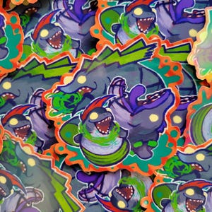 King Salmonid Triumvirate | Splatoon 3 Inspired Sticker | 3 Inch