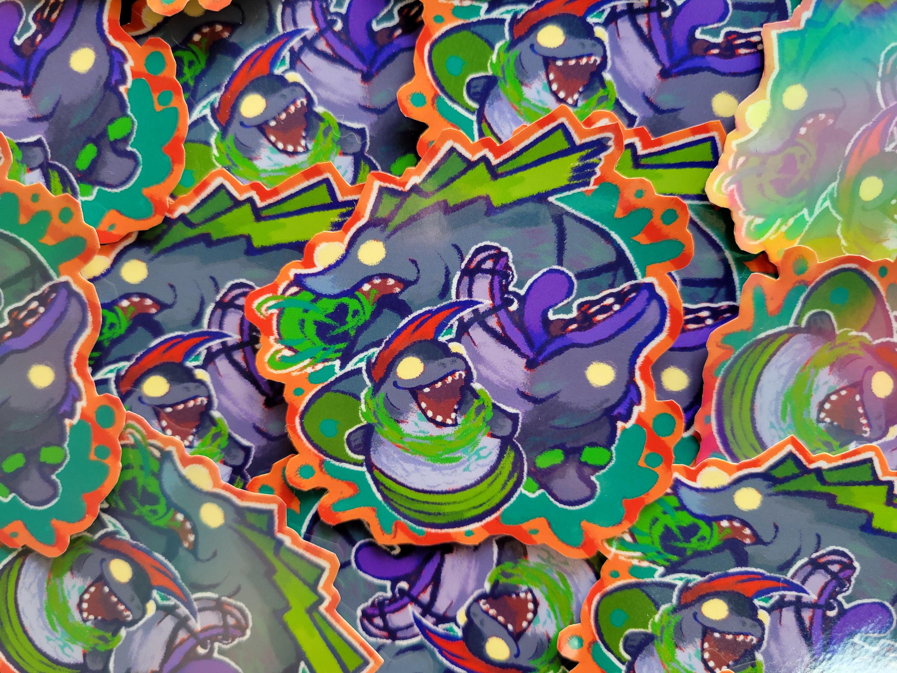 King Salmonid Triumvirate | Splatoon 3 Inspired Sticker | 3 Inch