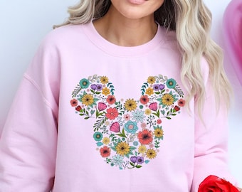 Epcot Flower And Garden Festival Sweatshirt, Disney Family Trip Sweatshirt, Disney Sweatshirt,Flower Mickey Head Sweatshirt,Disneyland Shirt