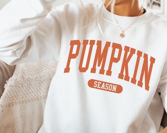 Retro Pumpkin Season Sweatshirt, Cute Fall Vibes Sweatshirt, Thanksgiving Gift, Fall Sweatshirt, Autumn Sweatshirt, Cozy Pumpkin Sweatshirt