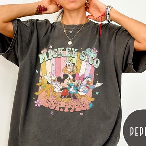 Comfort Colors Vintage Mickey & Co 1928 Shirt, Retro Vintage Disney Shirt,Disneyland Shirt,Disneyworld Crewneck,Disney Family Matching Shirt