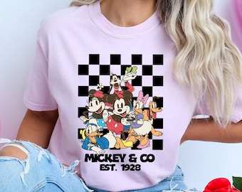 Comfort Colors Mouse and Friend Shirt, Family Vacation Shirt, Mouse Est 1928,Magic Kingdom Sweater,Disney Family Matching Shirt,Mickey Shirt