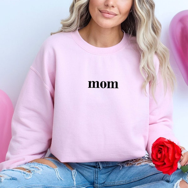 Minimal Mom Sweatshirt, Mama Shirt, Mom Sweatshirt, Minimalist Mama Sweater, Christmas Gift for Mom, Mama Shirt, Mothers Day Shirt, Mom Gift