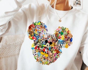 Sweat Mickey rétro, sweat Mickey Mouse, sweat Disneyland, sweat Disney vintage, chemise vacances en famille, chemise femme Disney