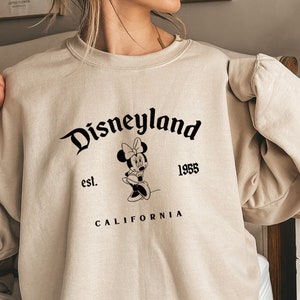 Vintage Minnie Sweatshirt, Disneyland Sweatshirt, Disneyland Vintage Shirt,Family Disney Shirt,Disney Trips Shirt,Disney Crewneck Sweatshirt image 1
