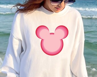 Mickey Head Sweatshirt, Mickey Colors Shirt,Mickey Ombre Sweatshirt, Mickey Shirt,Disneyland Shirt, Disney Crewneck Shirt,Mickey Youth Shirt