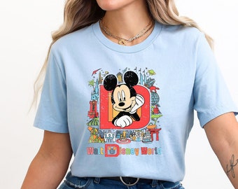 Retro Mickey Shirt, Mickey Mouse Shirt, Disneyland Shirt,Vintage Disney Shirt,Family Vacation Shirt,Disney Women Shirt,Disney Vacation Shirt