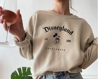 Disneyland Sweatshirt, Vintage Mickey Sweatshirt, Disneyland Vintage Sweat, Family Disney Shirt, Disney Trips Shirt, Disney Crewneck Sweater
