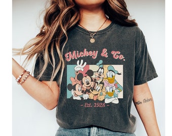 Comfort Colors Vintage Mickey & Co 1928 Shirt,Retro Vintage Disney Shirt,Disneyland Shirt,Disneyworld Shirt,Disney Family Matching Shirt