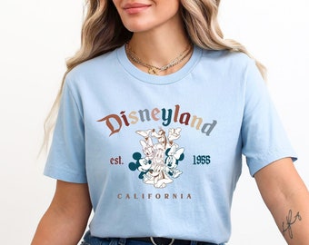 Retro Mickey And Friends Disneyland Est 1955 Sweatshirt, 2025 Family Vacation Shirt, Disneyland Shirt, Magic Kingdom, Disney Sweatshirt