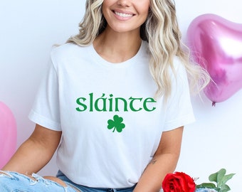 Slainte Shirt, Womens St Patrick's Day Shirt, Saint Patricks Day Shirt, Lucky Shirt, Vintage Irish Shirt, Cute St Patricks Day Shirt