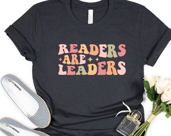 Retro Readers Are Leaders Shirt, Cute Teacher Reading Shirt, Bookish Sweatshirt, Teacher Reading Shirt, Group Teacher Shirt, Funny Shirt